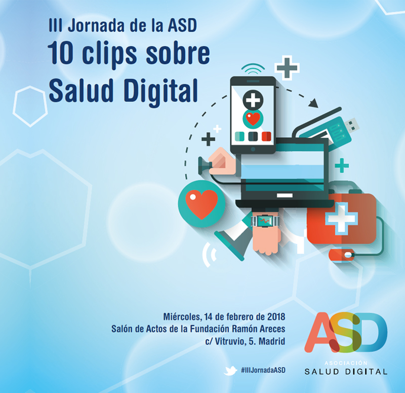 Imagen de la III Jornada de la ASD: 10 clips sobre Salud Digital.