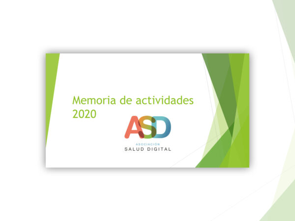 Memoria de actividades ASD 2020